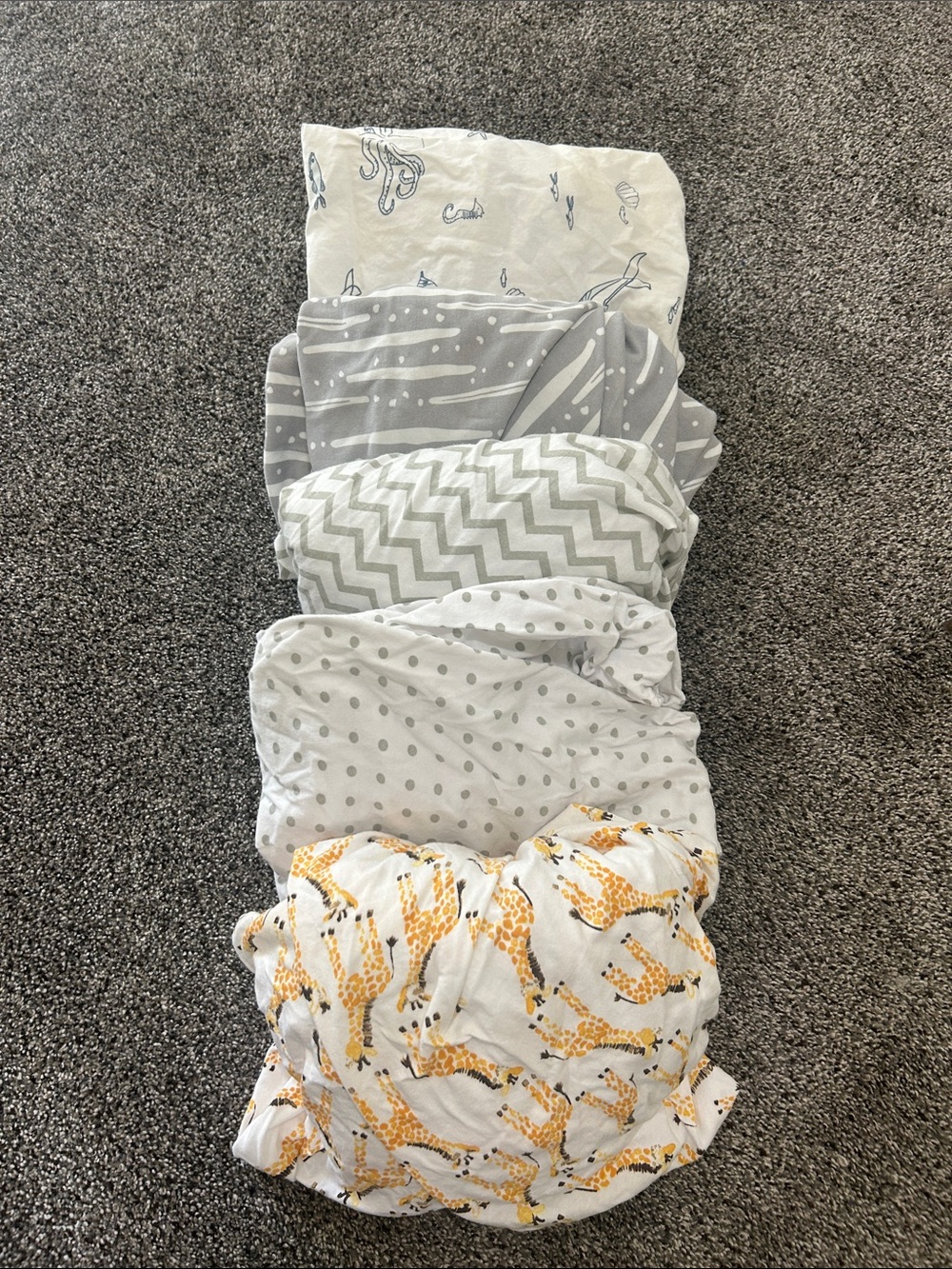 Crib sheets - set of 5